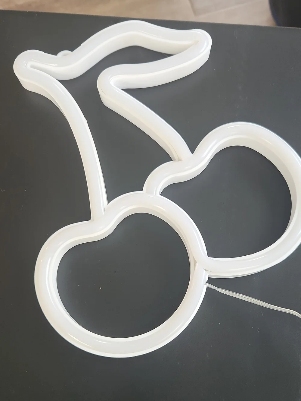 Neon Cherry LED Wall Light - Green Stem